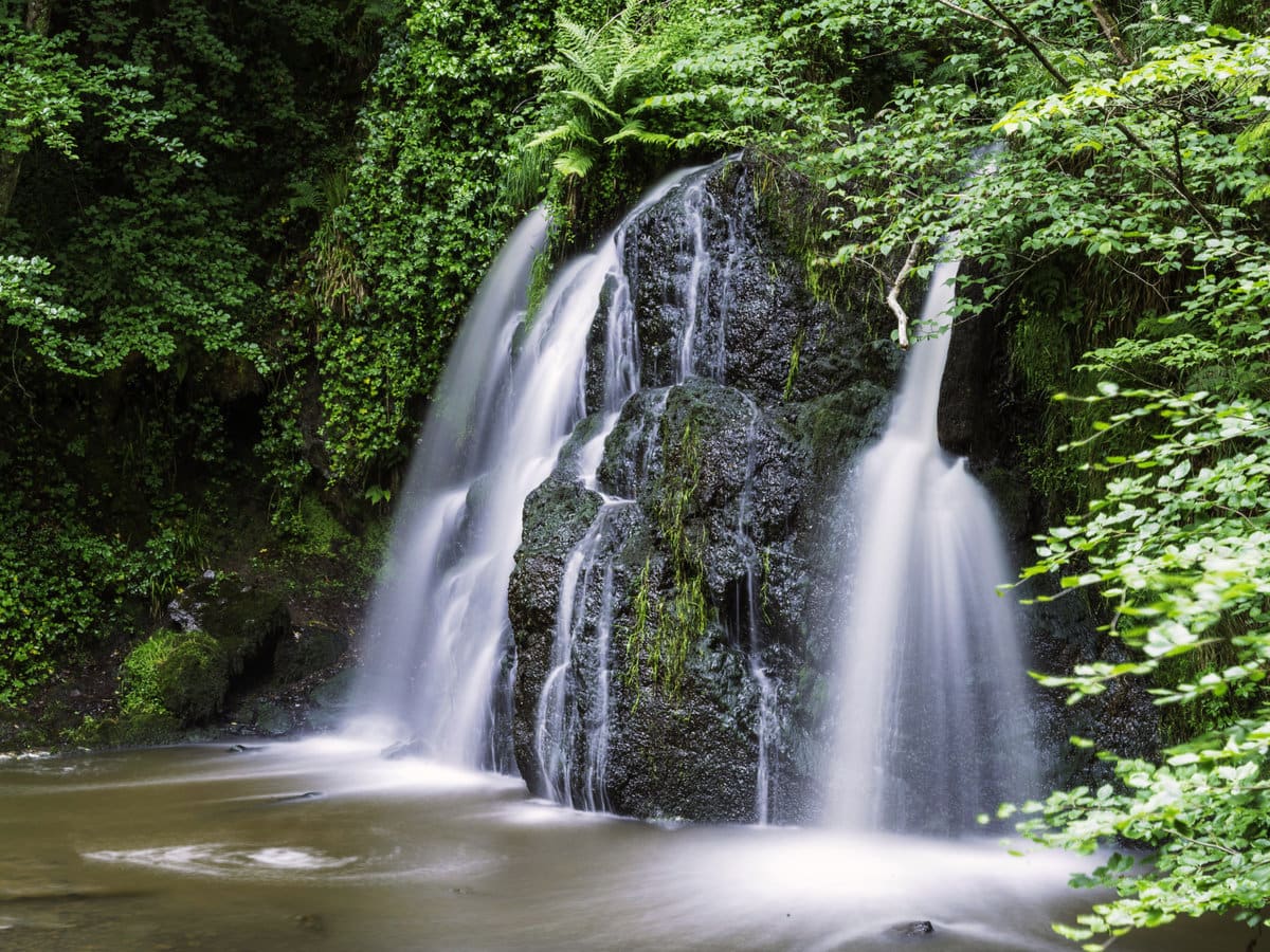 Fairy Glen Falls in Rosemarkie, Scottish Highlands, Scotland