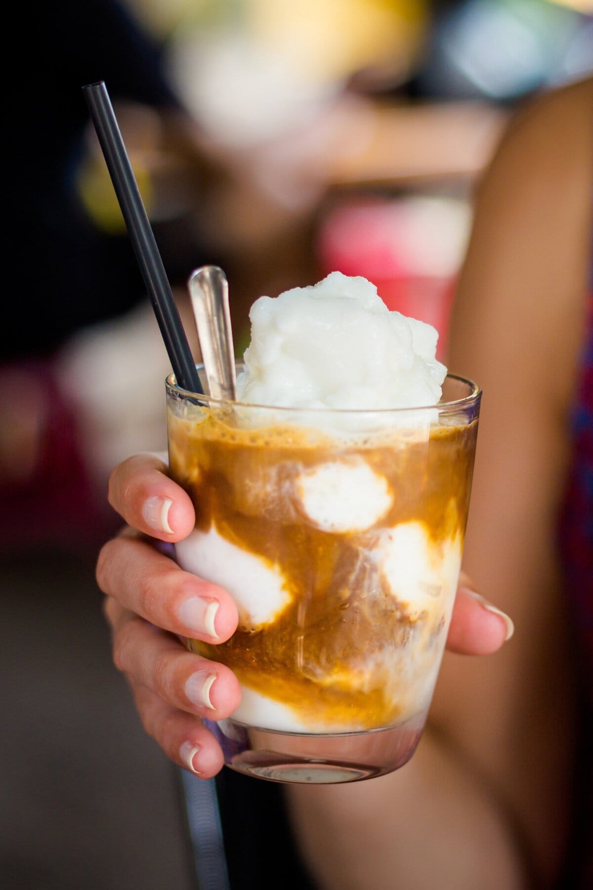 Traditional Vietnamese Coconut Ice Coffee