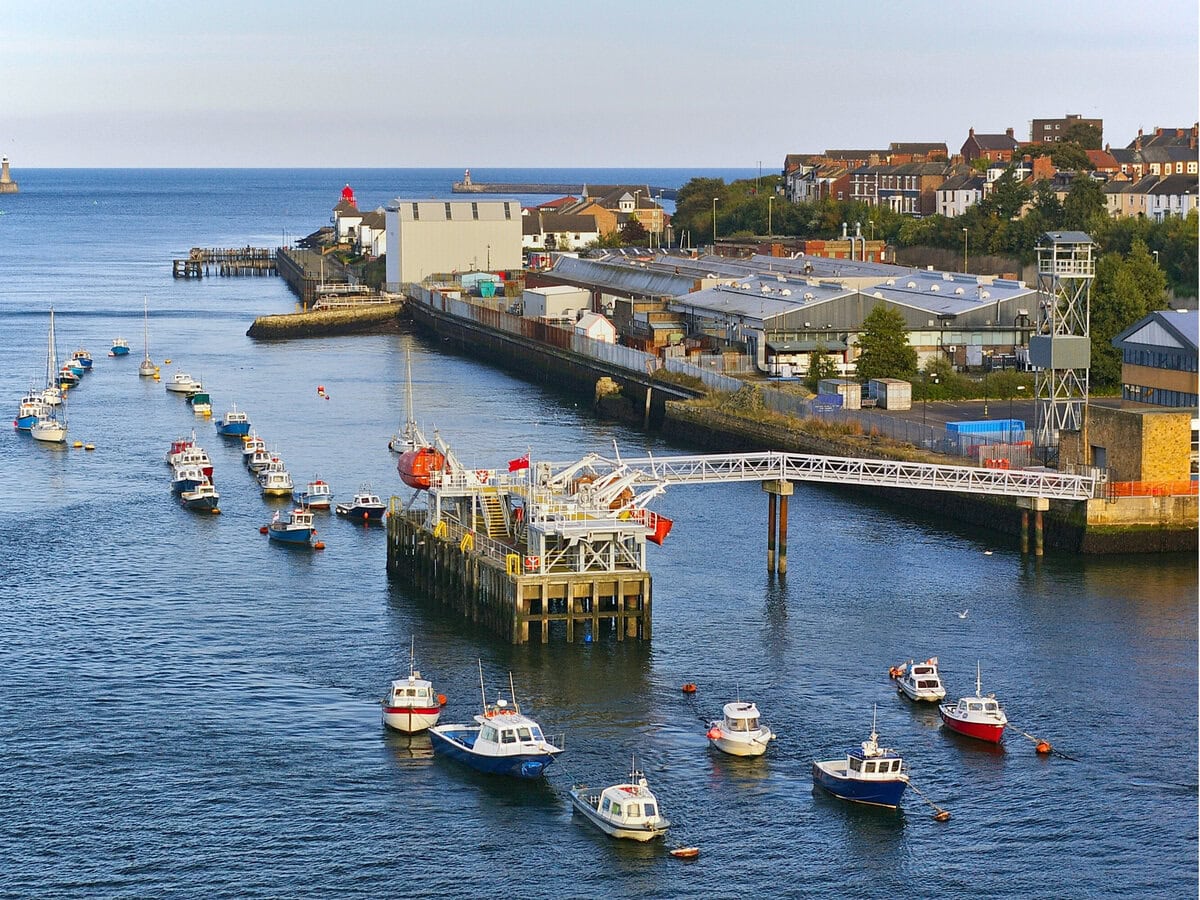 Mouth of the River Tyne, Uk