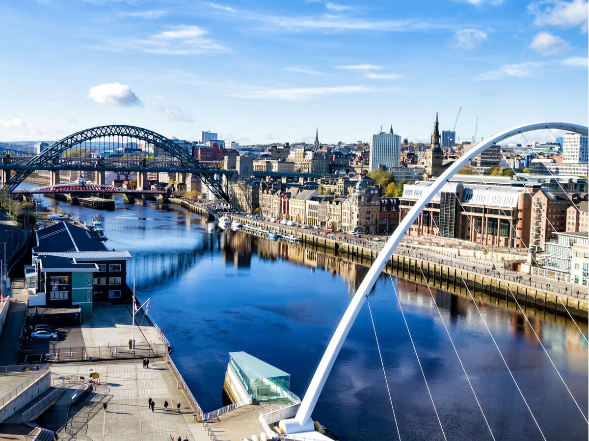 Tyne Bridge Spanning the River Tyne