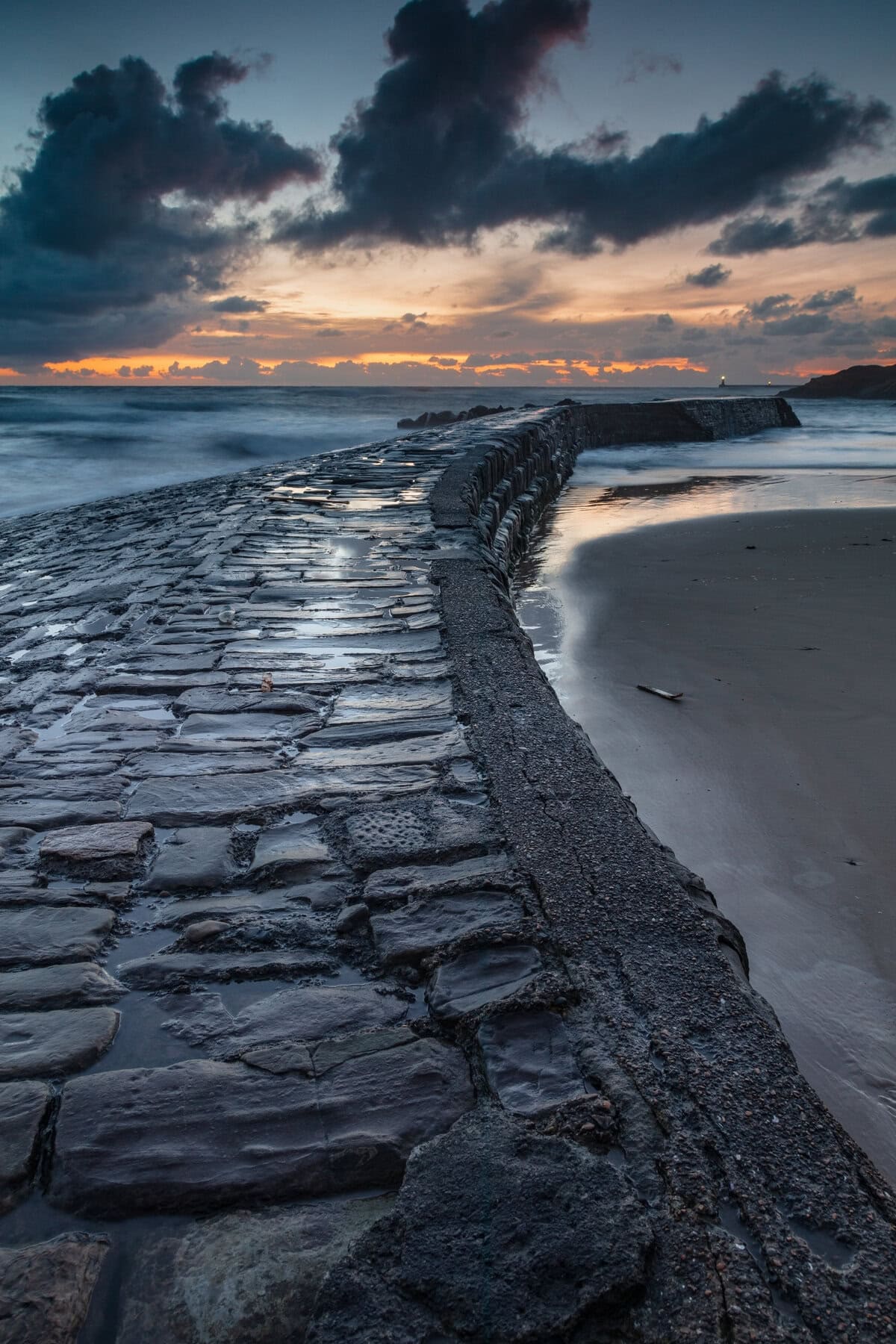 Breakwater at Cullercoats Bay