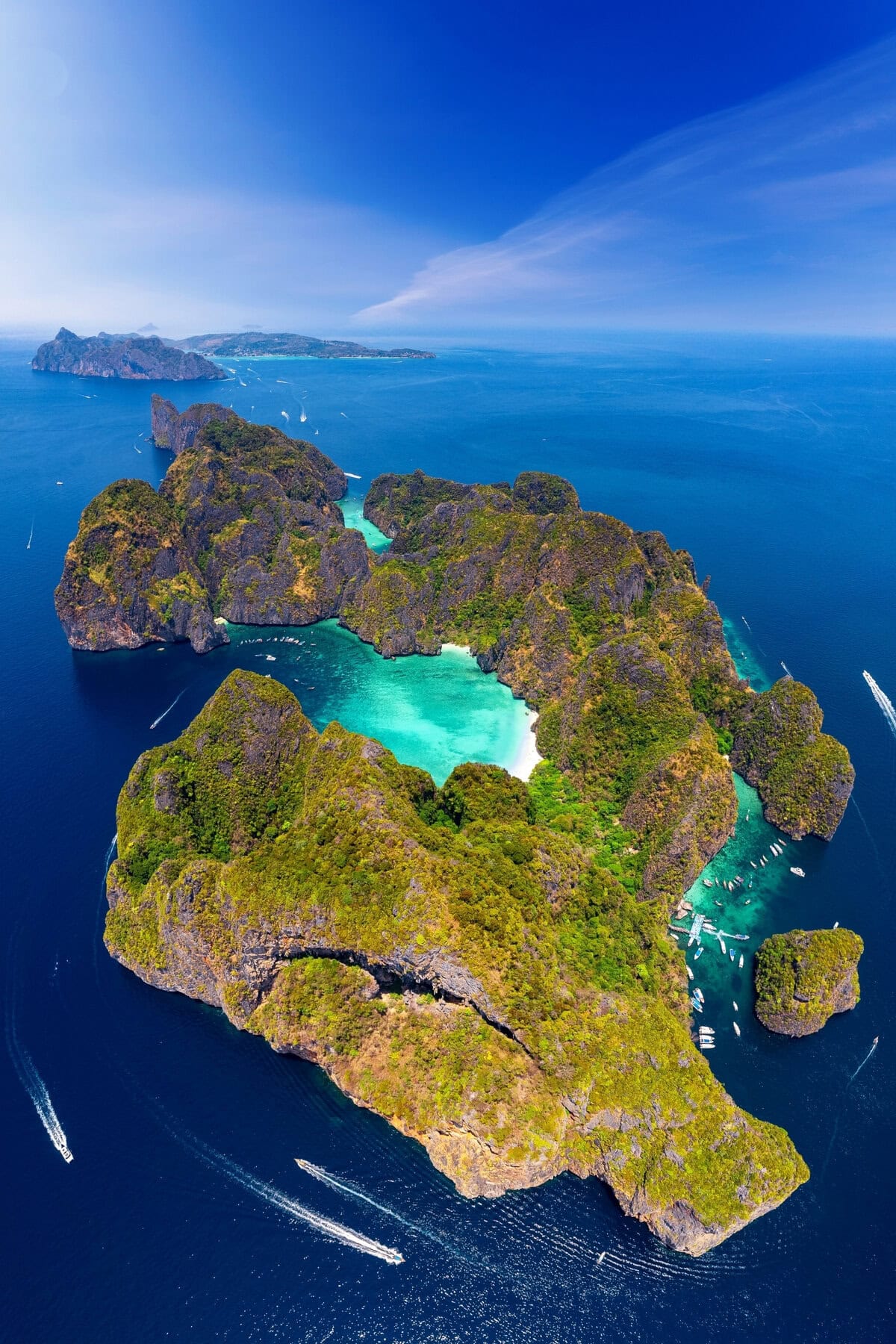 Aerial View of Ko Phi Phi Leh