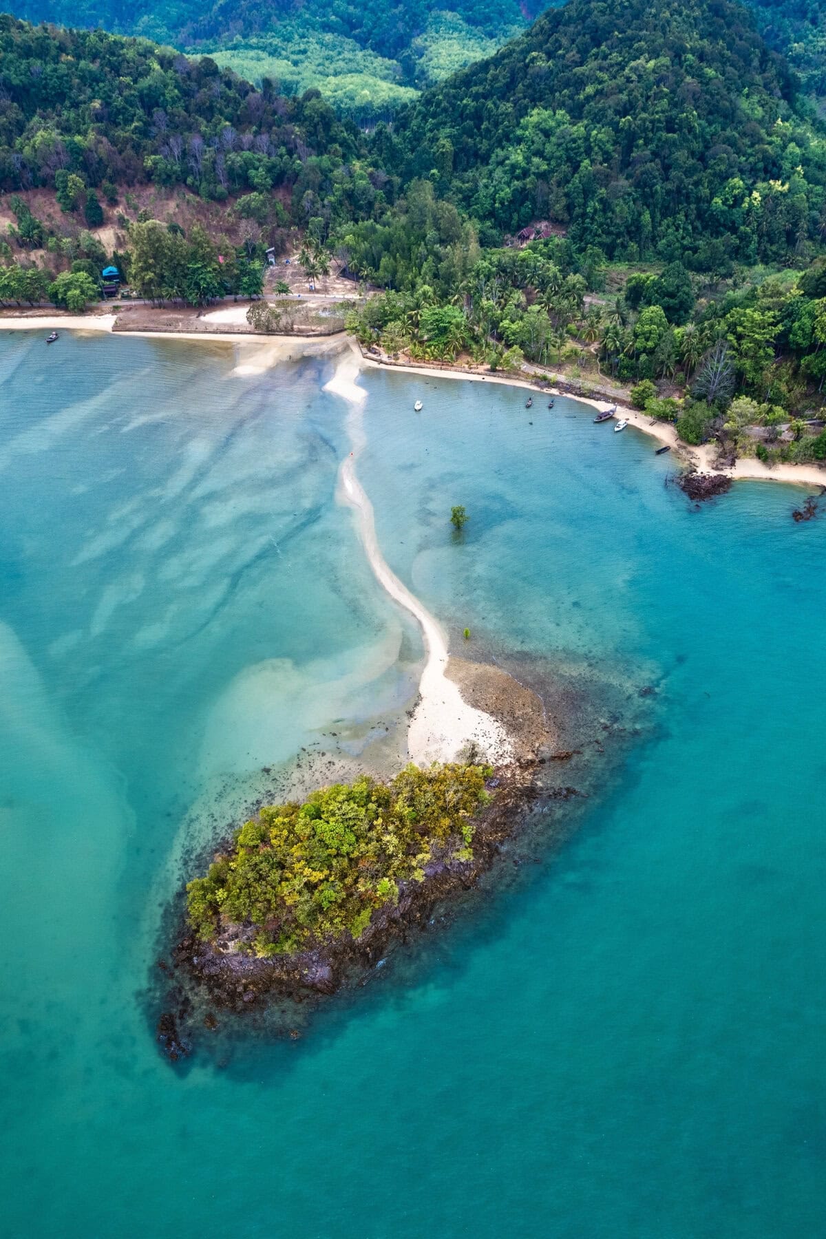 Aerial View of Koh Nok in Koh Yao Noi