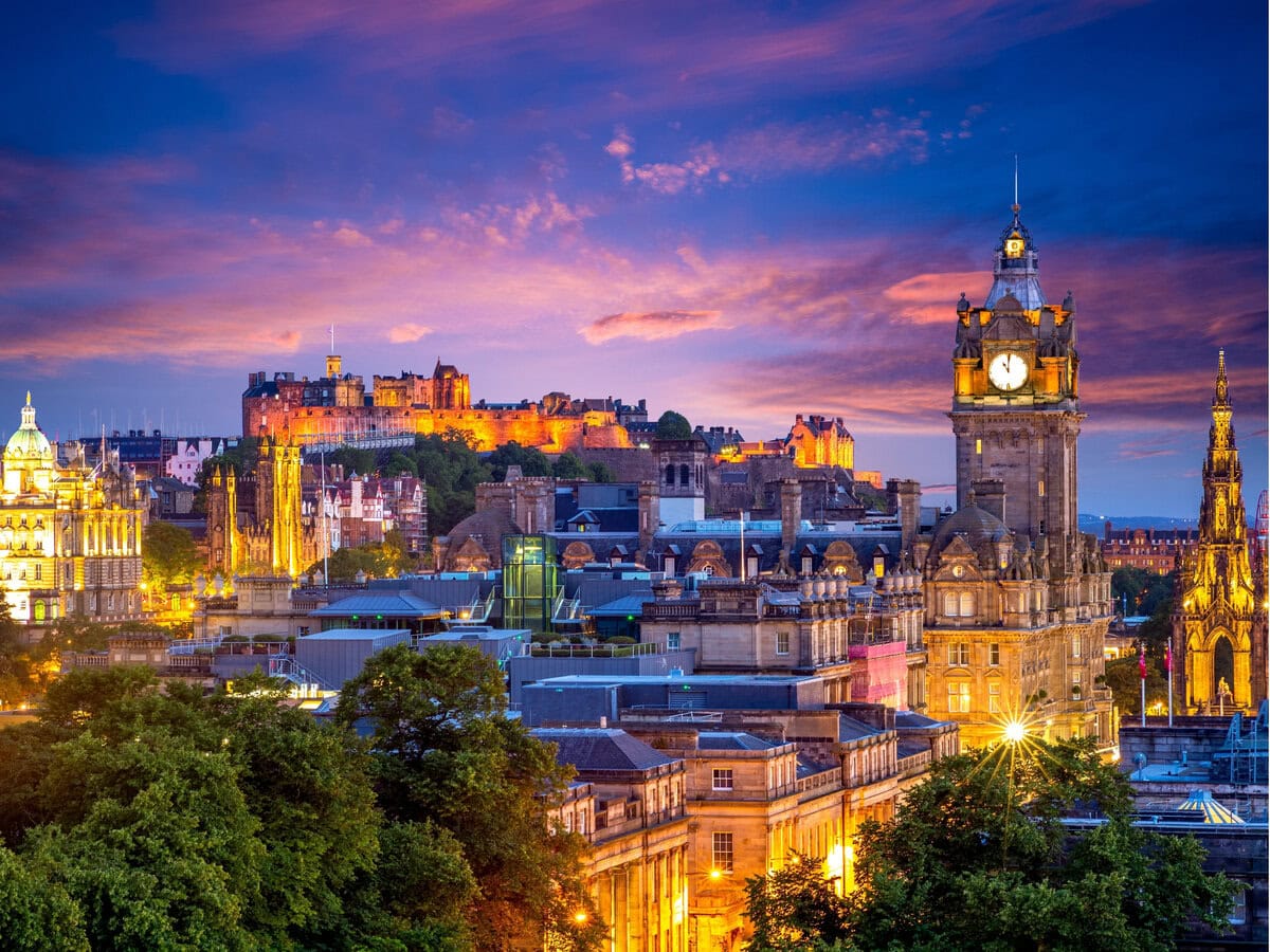 Aerial View from Calton Hill, Edinburgh