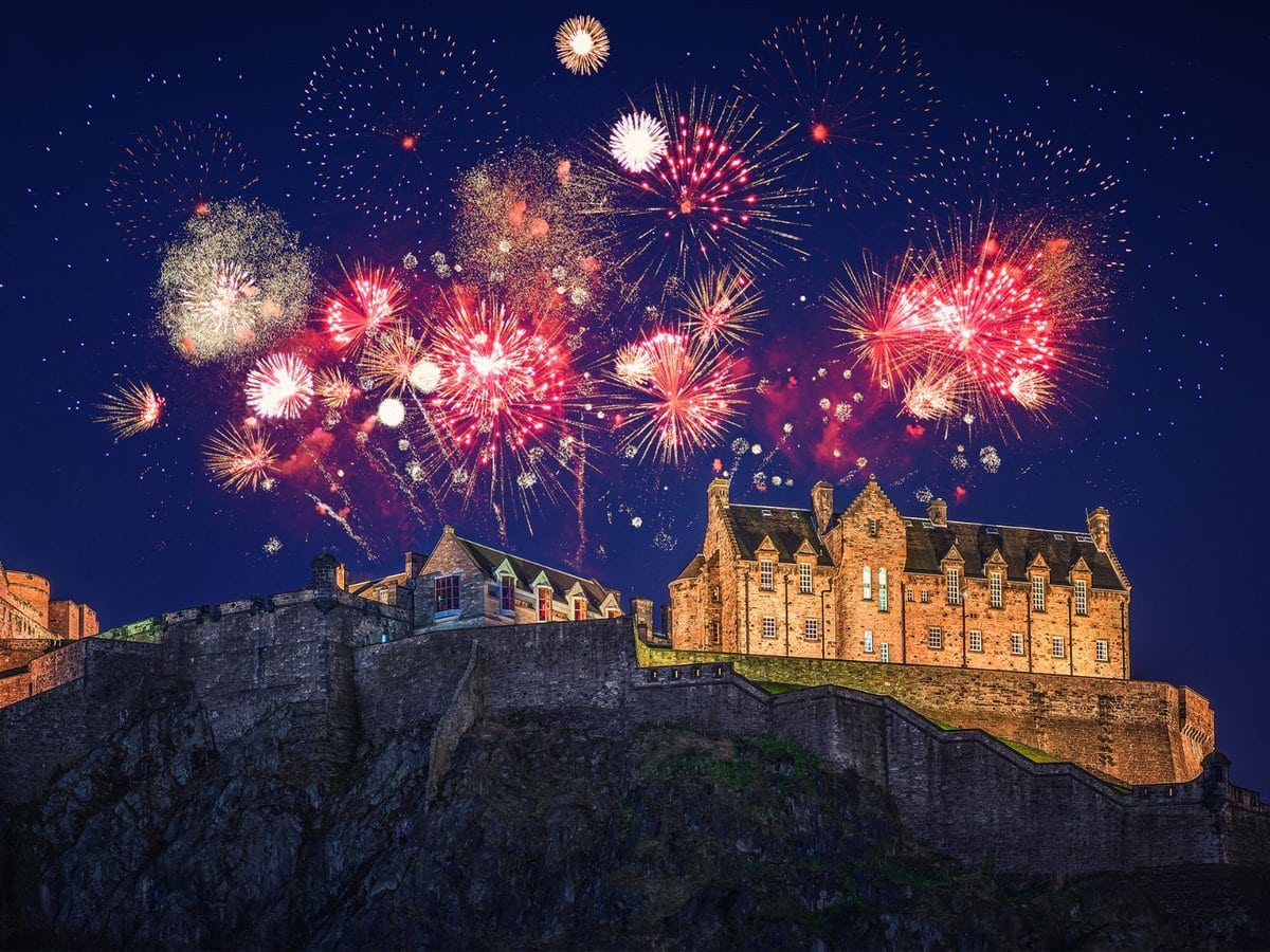 Hogmanay fireworks